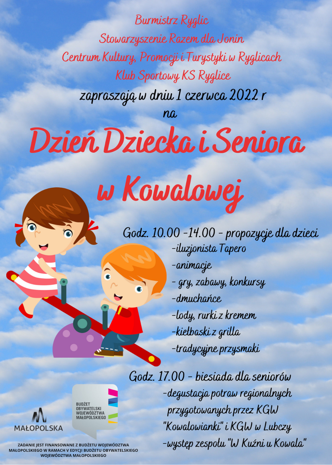 Plakat informujący o wydarzeniu