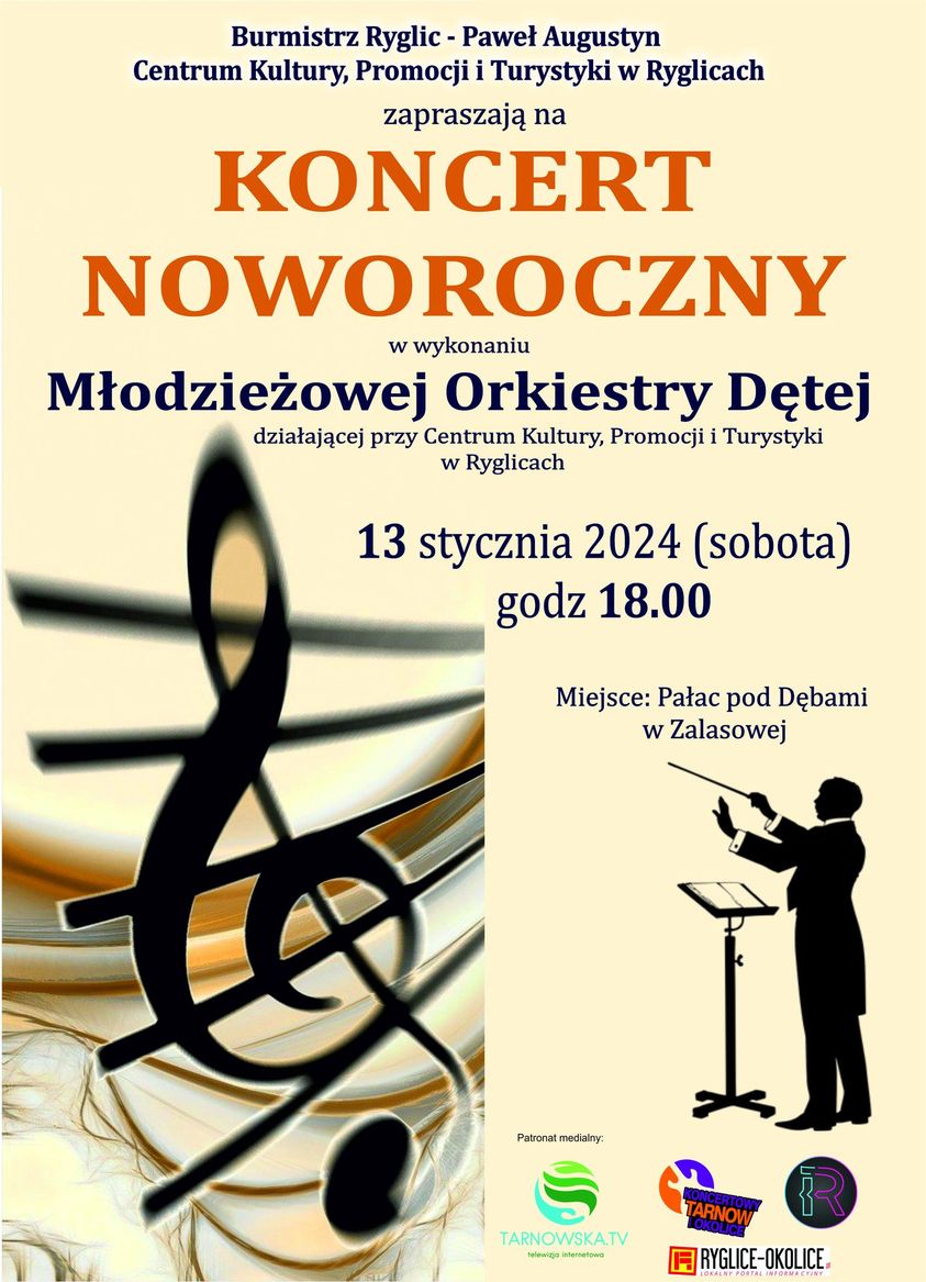Informacja o koncercie noworocznym