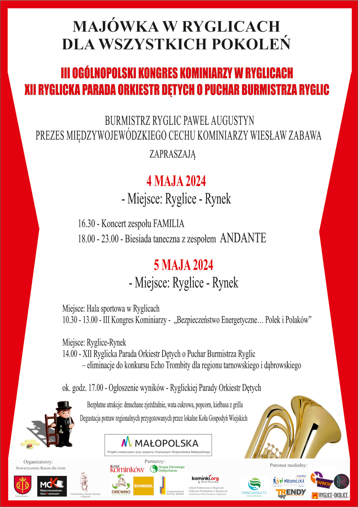 Informacja o Majówce w Ryglicach dla wszystkich pokoleń
