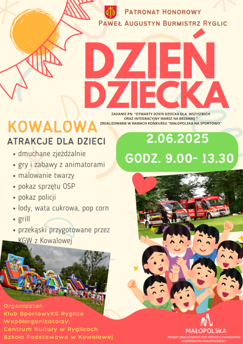 Informacja o wydarzeniu pn. Dzień Dziecka w Kowalowej