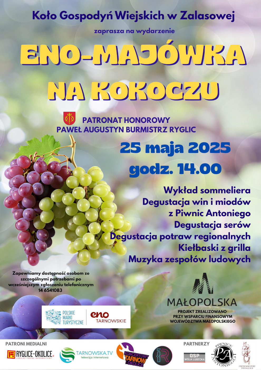 Informacja o wydarzeniu - Eno-majówka na Kokoczu