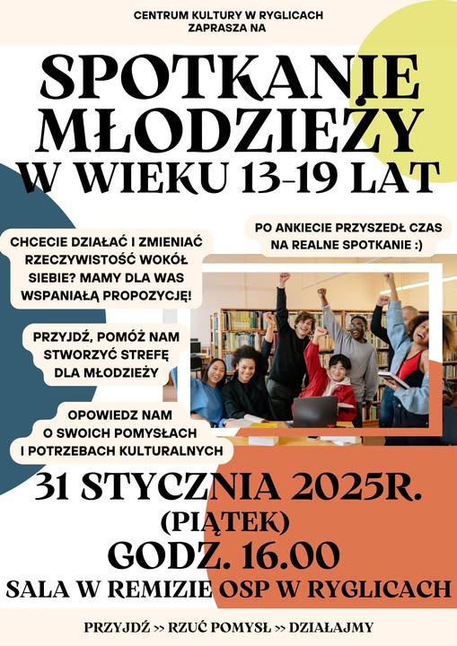 Informacja o spotkaniu młodzieży