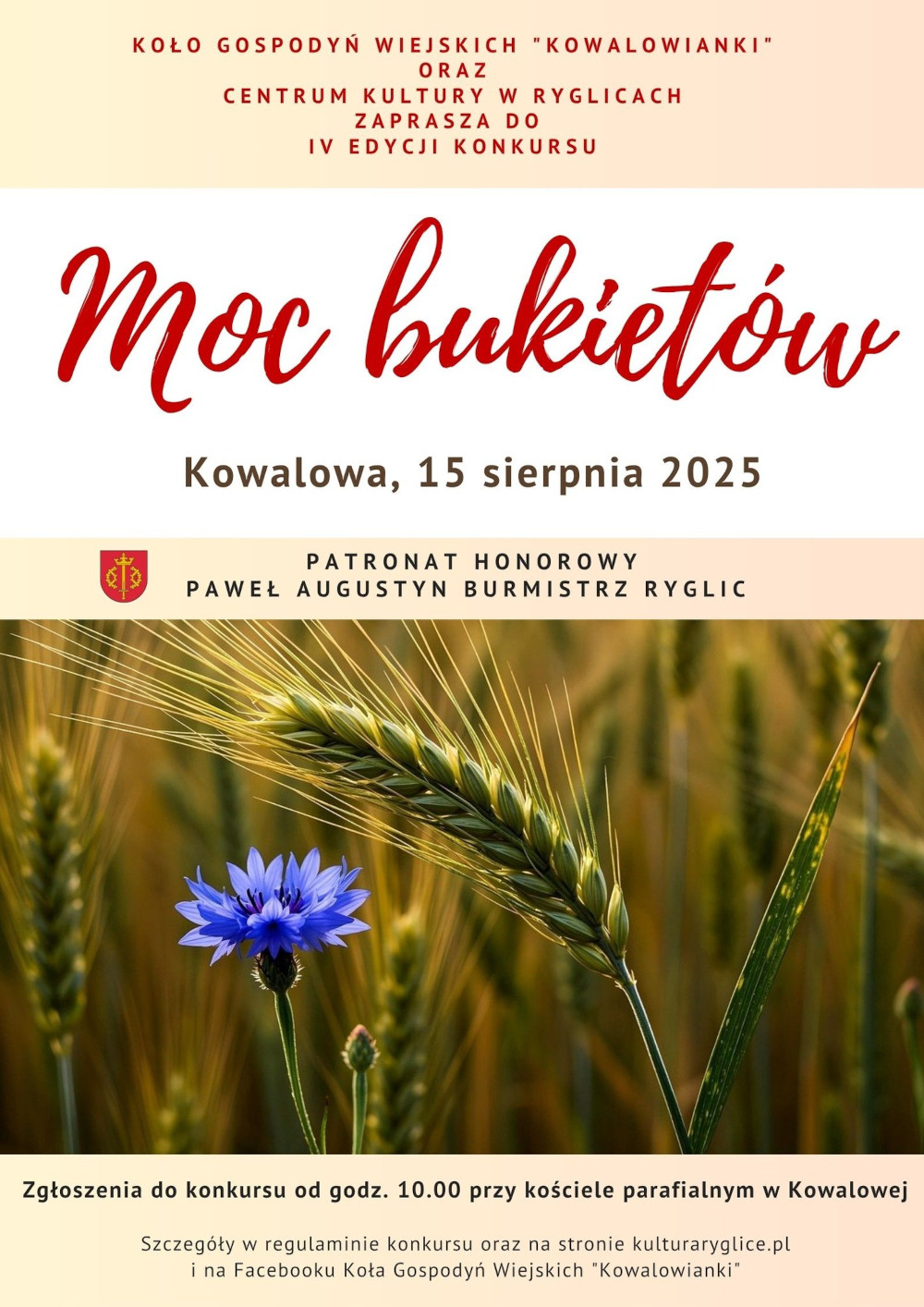 Informacja o konkursie "Moc Bukietów'