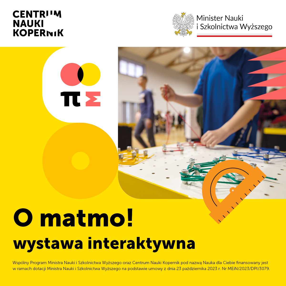 Informacja o wystawie "O matmo!"