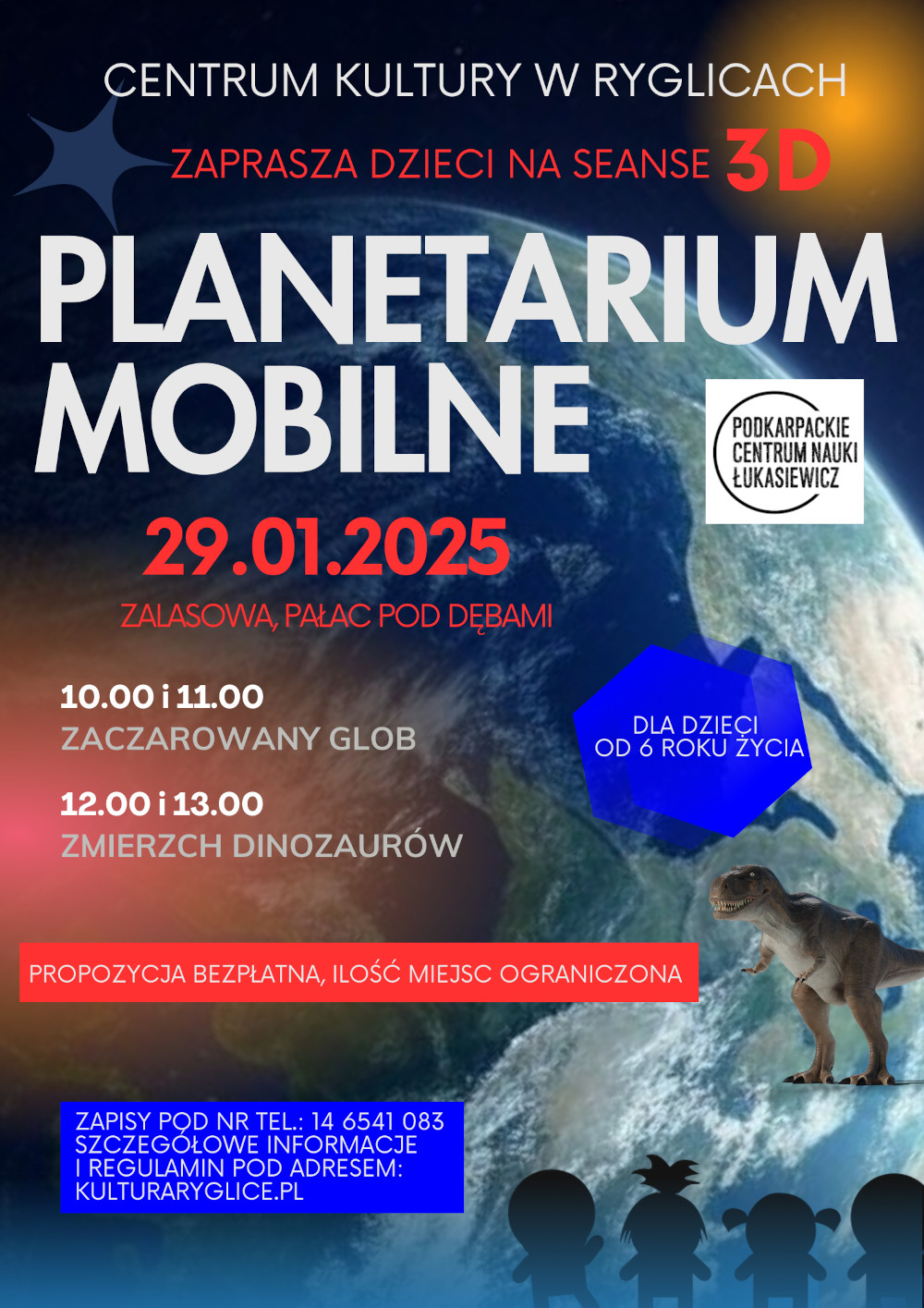 Informacja o seansach Planetarium Mobilnego