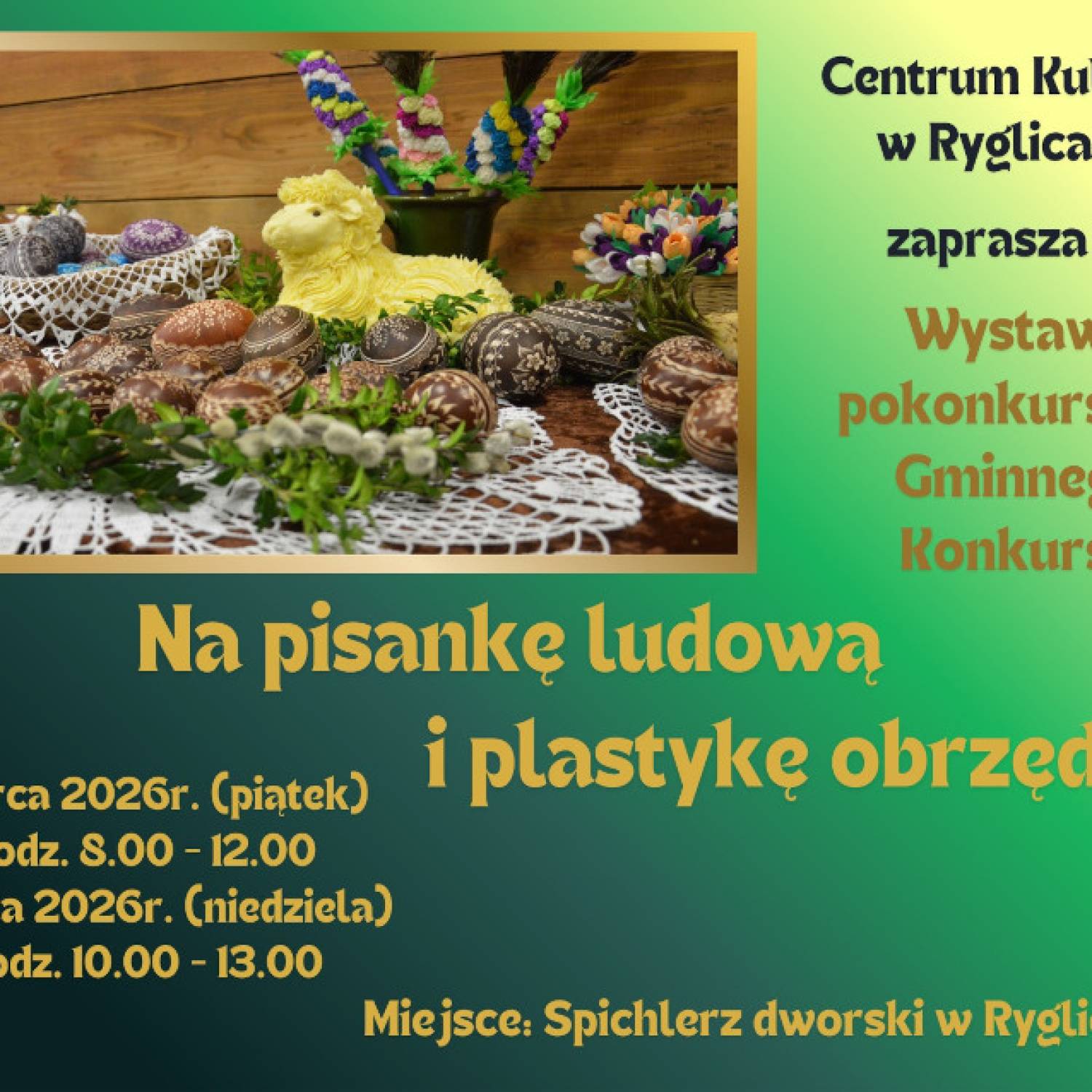 Wyniki Gminnego Konkursu „Na pisankę ludową i plastykę obrzędową” s